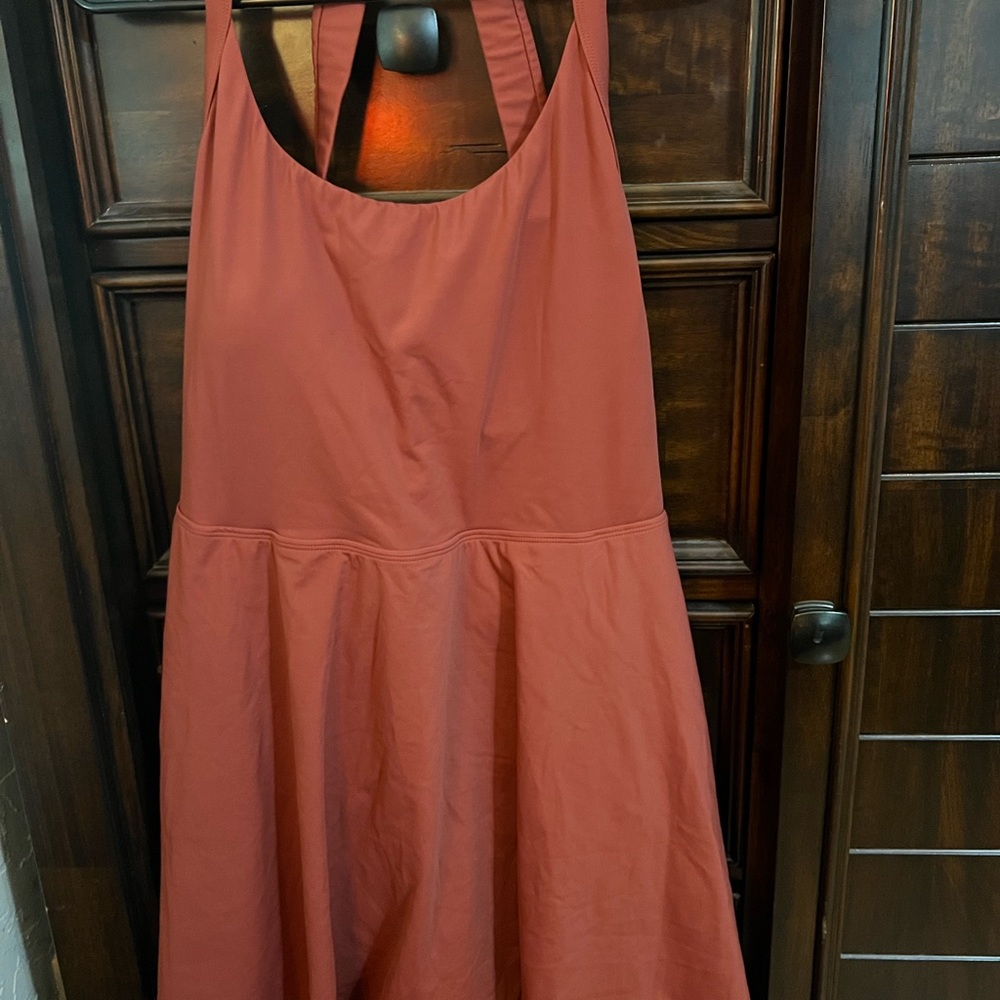HALARA Terracotta softlyzero Airy backless twisted Dress-never worn